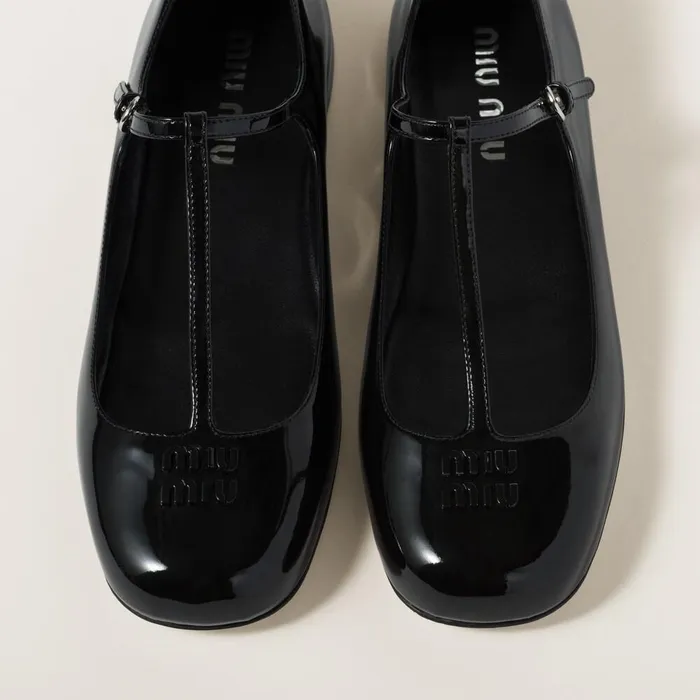 Women Ballerinas Miu Miu Patent Leather Ballerinas Black Women Ballerinas Miu Miu Patent Leather Ballerinas Black