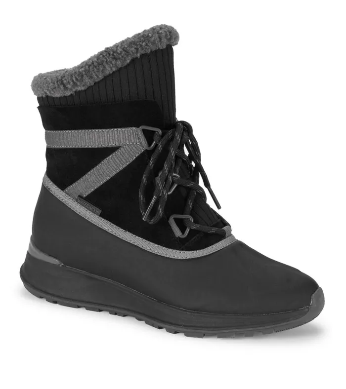 Women Bandie Waterproof Cold Weather Boot Black Suede Baretraps Cold Weather Boots