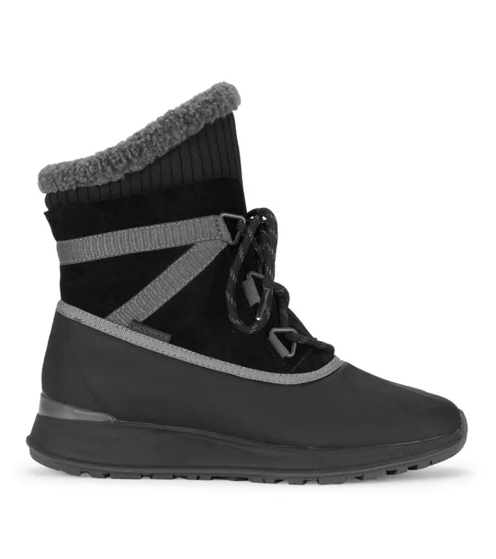 Women Bandie Waterproof Cold Weather Boot Black Suede Baretraps Cold Weather Boots
