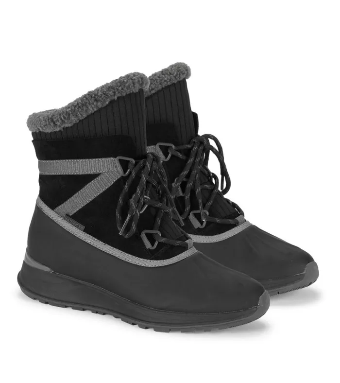 Women Bandie Waterproof Cold Weather Boot Black Suede Baretraps Cold Weather Boots