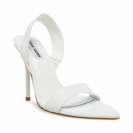 Women BATALI WHITE LEATHER White Leather Steve Madden Heels Women BATALI WHITE LEATHER White Leather Steve Madden Heels
