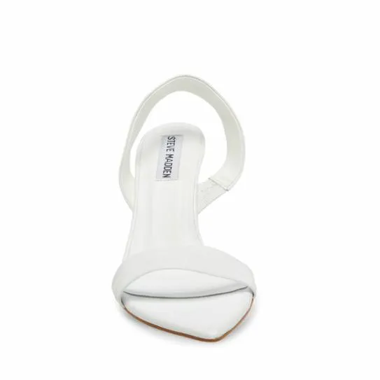 Women BATALI WHITE LEATHER White Leather Steve Madden Heels Women BATALI WHITE LEATHER White Leather Steve Madden Heels