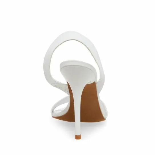 Women BATALI WHITE LEATHER White Leather Steve Madden Heels Women BATALI WHITE LEATHER White Leather Steve Madden Heels