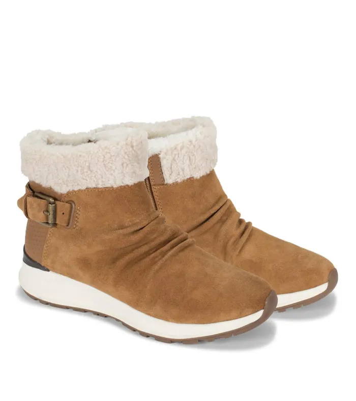 Women Becki Cold Weather Bootie Cognac Multi Suede Baretraps Cold Weather Boots