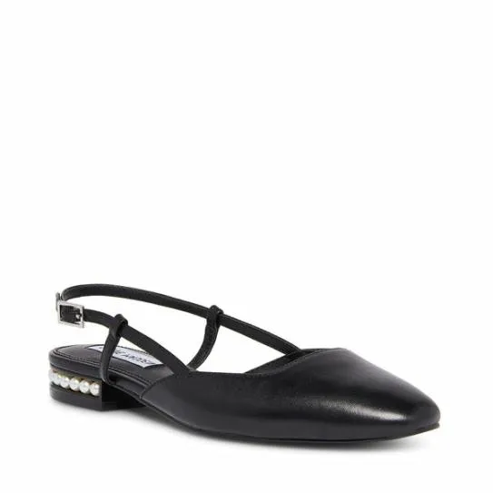Women BELOVED BLACK LEATHER Black Leather Steve Madden Loafers and Flats Women BELOVED BLACK LEATHER Black Leather Steve Madden Loafers and Flats