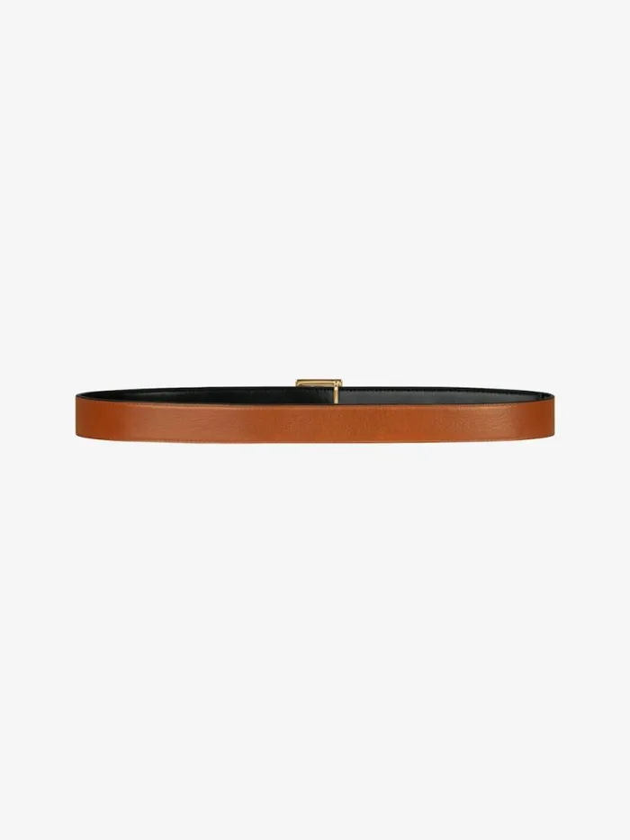 Women Belts Givenchy Reversible Belt In Box Leather Soft Tan Women Belts Givenchy Reversible Belt In Box Leather Soft Tan