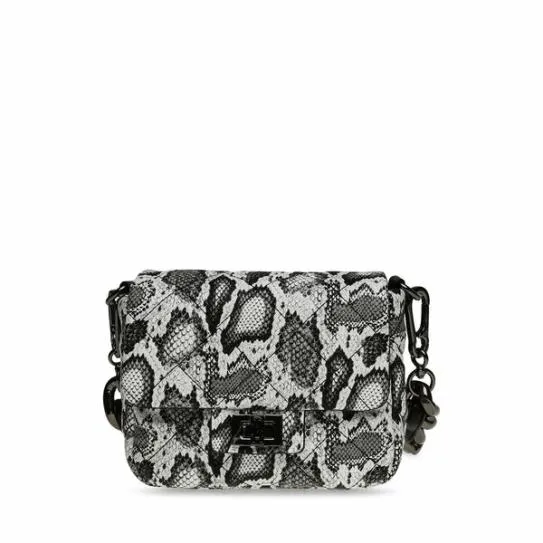 Women BHEARA BLACKWHITE SNAKE Black White Steve Madden Crossbody Bags