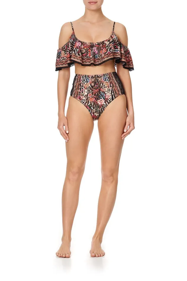 Women Bikinis Camilla Frill Crop Top Liv A Little