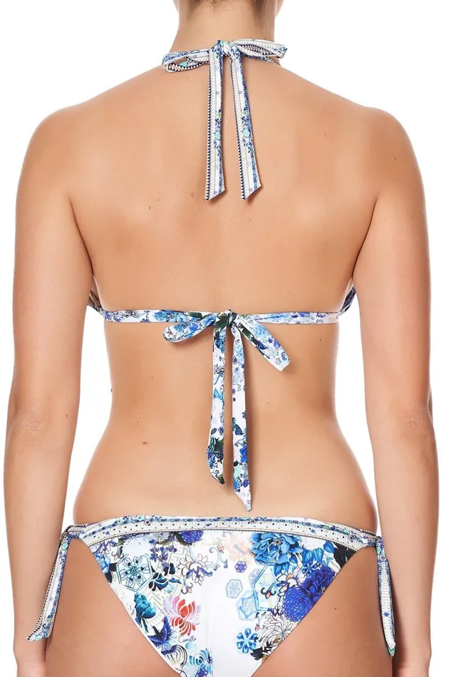 Women Bikinis Camilla Ring Tri Top White Side Of The Moon