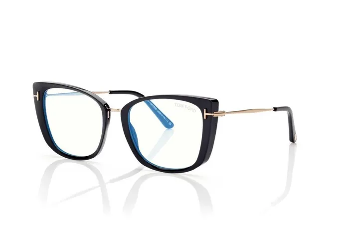 Women BLUE BLOCK COLLECTION Tom Ford Blue Block Cat Eye Opticals Black Women BLUE BLOCK COLLECTION Tom Ford Blue Block Cat Eye Opticals Black