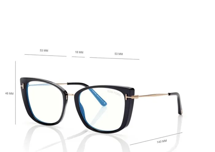 Women BLUE BLOCK COLLECTION Tom Ford Blue Block Cat Eye Opticals Black Women BLUE BLOCK COLLECTION Tom Ford Blue Block Cat Eye Opticals Black