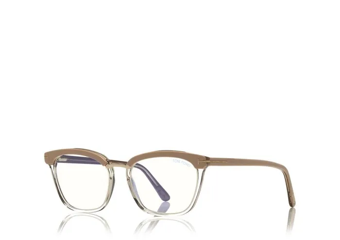 Women BLUE BLOCK COLLECTION Tom Ford Blue Block Soft Square Opticals Pinkice White Women BLUE BLOCK COLLECTION Tom Ford Blue Block Soft Square Opticals Pinkice White