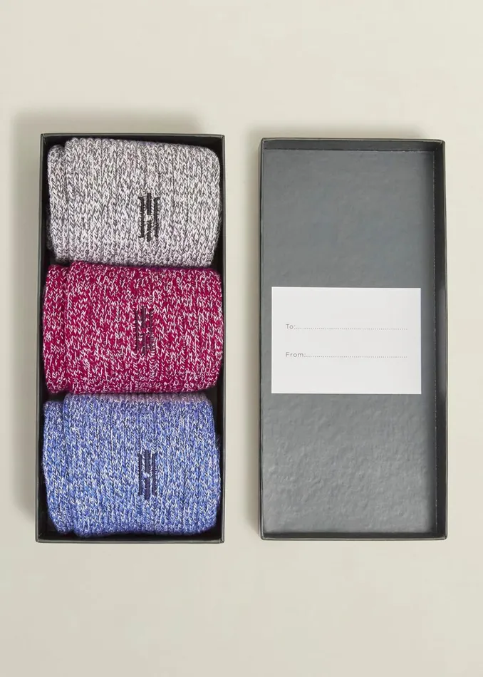 Women Boot Sock Set Blue Red Grey Hobbs Socks and Tights
