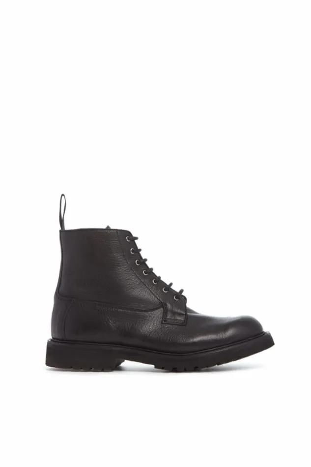 Women Boots Gabriela Hearst Camilla Derby Boot In Black Leather