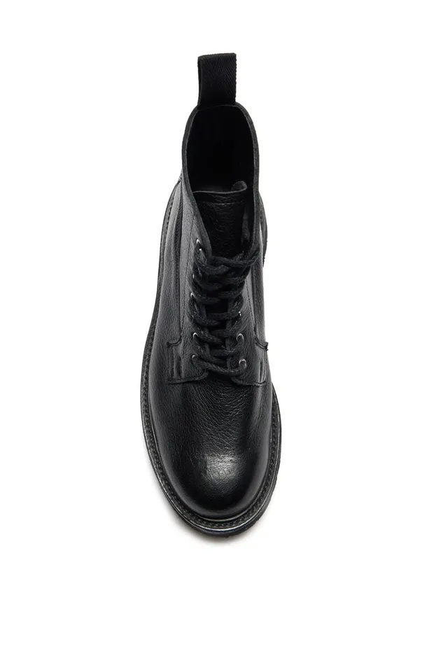Women Boots Gabriela Hearst Camilla Derby Boot In Black Leather