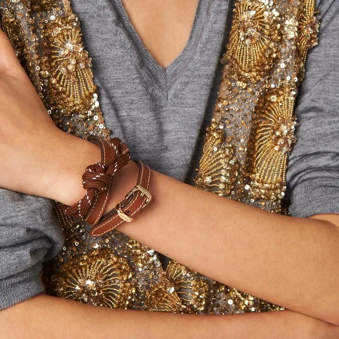 Women Bracelets Miu Miu Leather Anklet Cognactobacco Women Bracelets Miu Miu Leather Anklet Cognactobacco