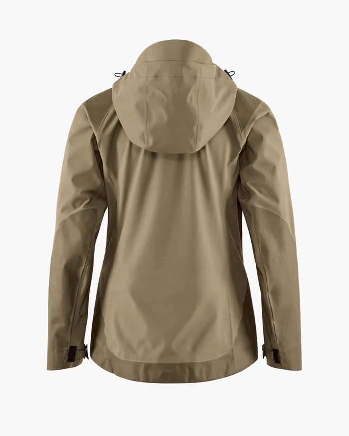Women Brage 20 Waterproof Shell Jacket Dark Khaki Klttermusen Waterproof Jackets