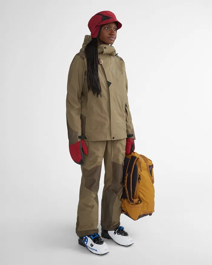 Women Brage 20 Waterproof Shell Jacket Dark Khaki Klttermusen Waterproof Jackets