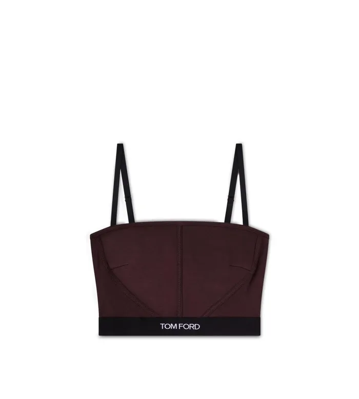 Women Bras Tom Ford Modal Signature Top Dark Chocolate