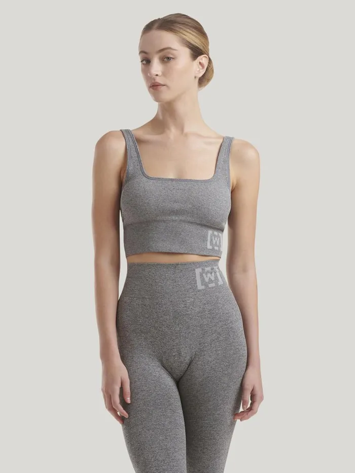 Women Bras Wolford Shaping Athleisure Crop Top Br Grey Melange Women Bras Wolford Shaping Athleisure Crop Top Br Grey Melange