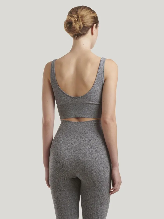 Women Bras Wolford Shaping Athleisure Crop Top Br Grey Melange Women Bras Wolford Shaping Athleisure Crop Top Br Grey Melange