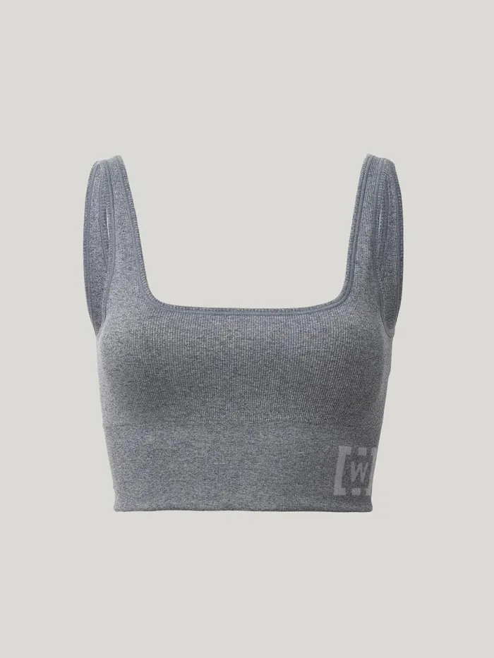Women Bras Wolford Shaping Athleisure Crop Top Br Grey Melange Women Bras Wolford Shaping Athleisure Crop Top Br Grey Melange