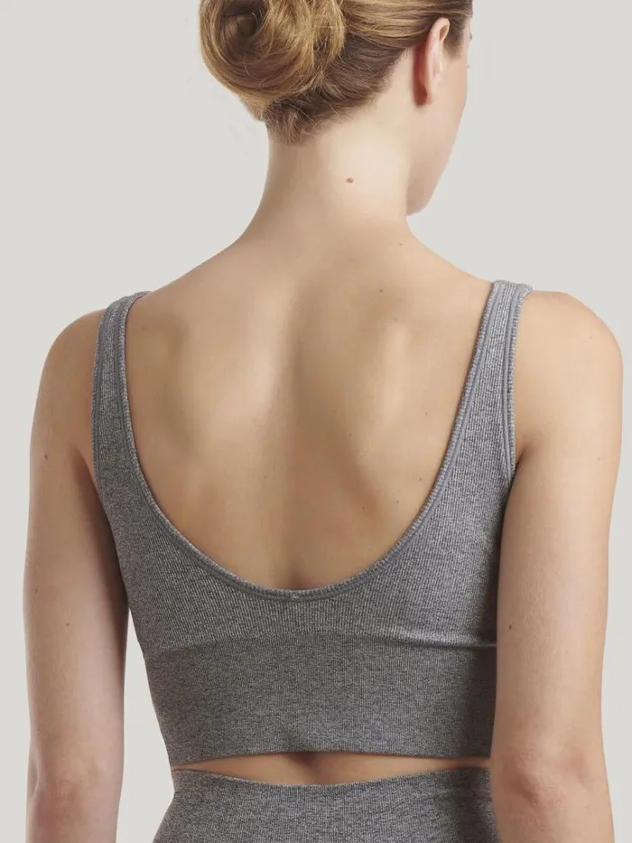Women Bras Wolford Shaping Athleisure Crop Top Br Grey Melange Women Bras Wolford Shaping Athleisure Crop Top Br Grey Melange