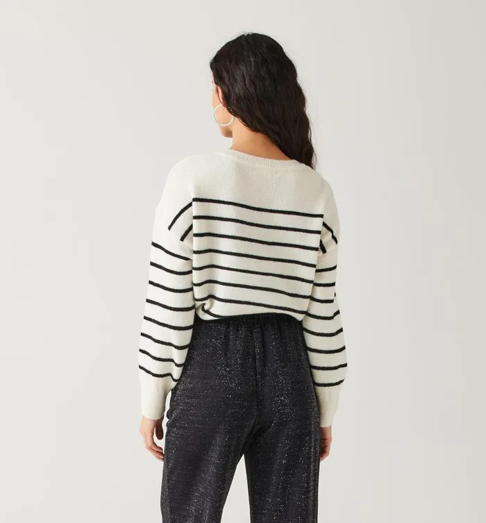 Women Button Front Jumper 8211 Black Stripes Promod Jumpers And Cardigans Women Button Front Jumper 8211 Black Stripes Promod Jumpers And Cardigans