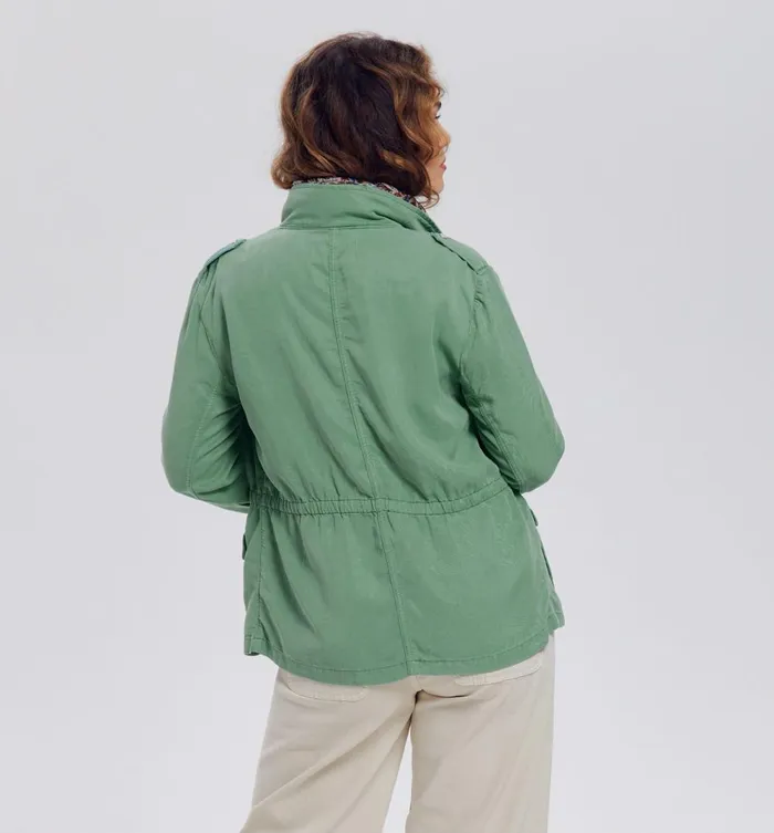 Women Canvas Sahara Jacket 8211 Turquoise Promod Jackets Women Canvas Sahara Jacket 8211 Turquoise Promod Jackets