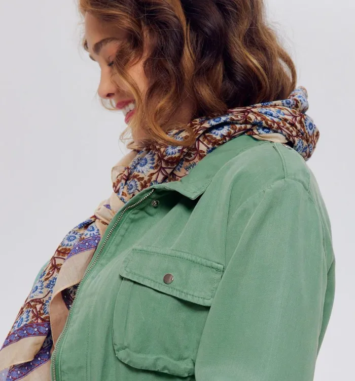 Women Canvas Sahara Jacket 8211 Turquoise Promod Jackets Women Canvas Sahara Jacket 8211 Turquoise Promod Jackets