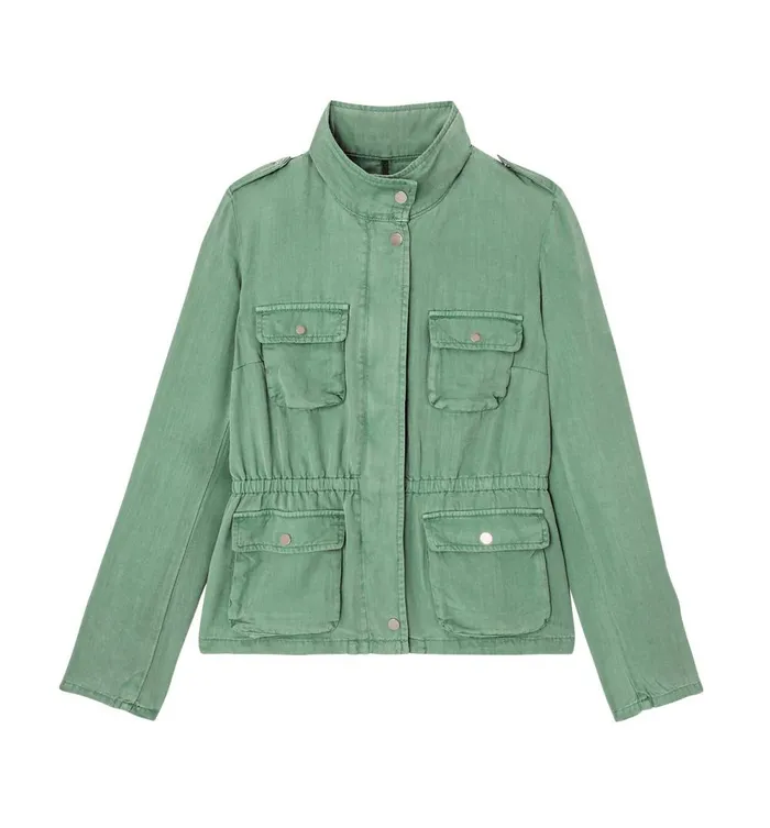 Women Canvas Sahara Jacket 8211 Turquoise Promod Jackets Women Canvas Sahara Jacket 8211 Turquoise Promod Jackets