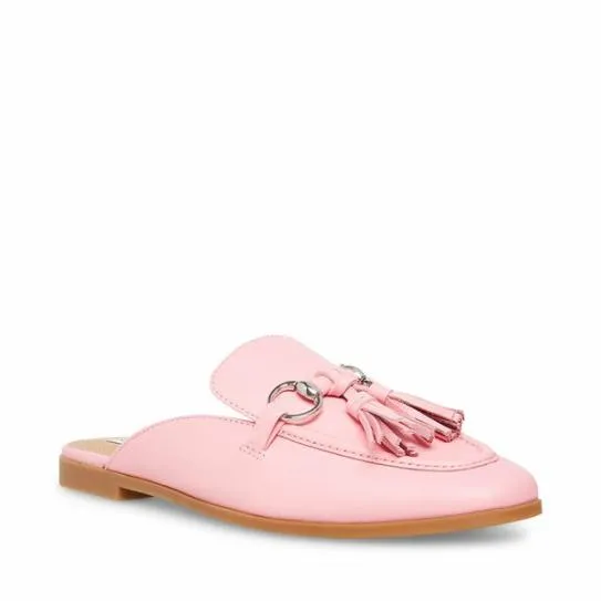 Women CAYLER PINK LEATHER Pink Leather Steve Madden Loafers and Flats Women CAYLER PINK LEATHER Pink Leather Steve Madden Loafers and Flats
