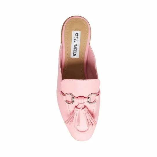 Women CAYLER PINK LEATHER Pink Leather Steve Madden Loafers and Flats Women CAYLER PINK LEATHER Pink Leather Steve Madden Loafers and Flats