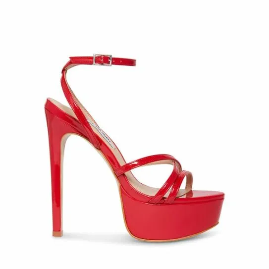 Women CELIA RED PATENT Red Patent Steve Madden Heels