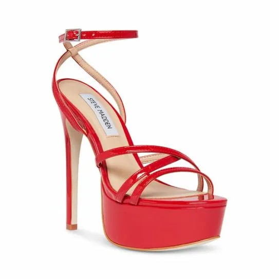 Women CELIA RED PATENT Red Patent Steve Madden Heels Women CELIA RED PATENT Red Patent Steve Madden Heels