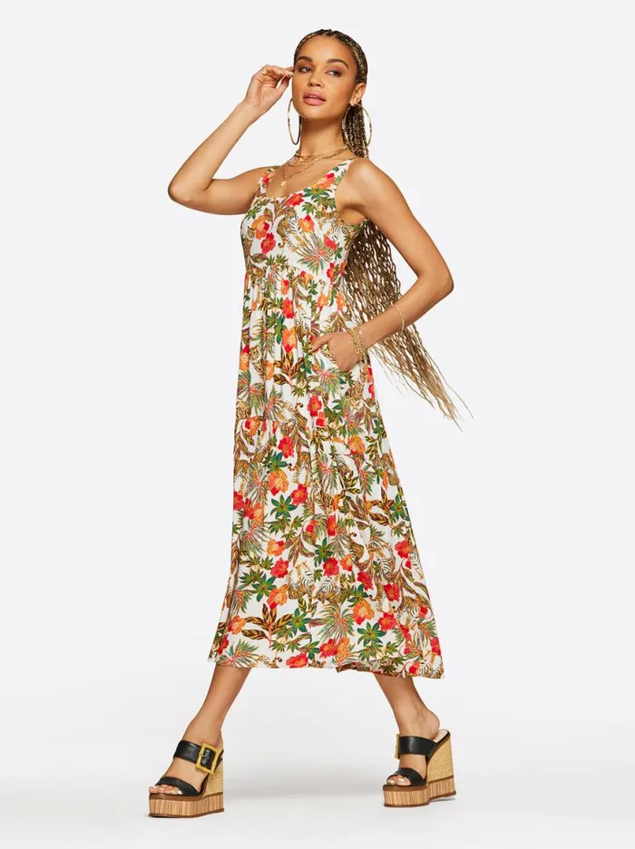 Women Cheryl Maxi Dress In Jungle Parade Jessica Simpson Dresses