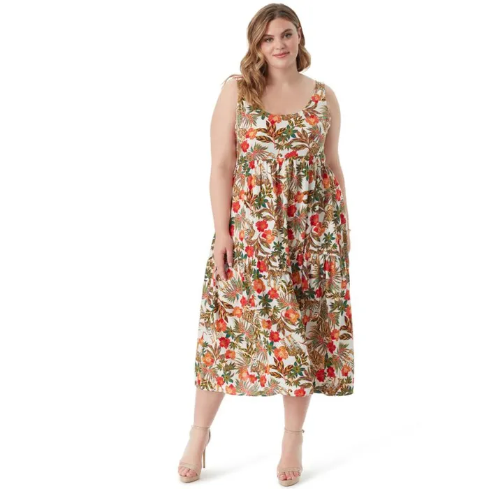 Women Cheryl Maxi Dress In Jungle Parade Jessica Simpson Dresses
