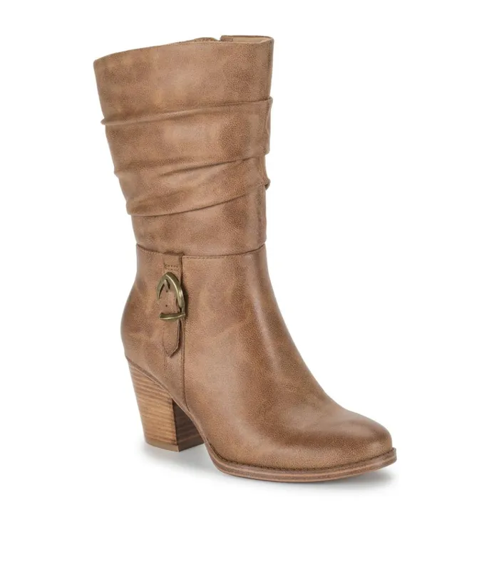 Women Cheyenne Mid Calf Boot Auburn Baretraps Knee High Boots