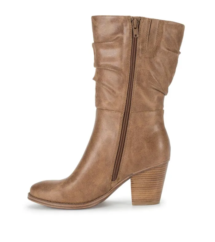 Women Cheyenne Mid Calf Boot Auburn Baretraps Knee High Boots