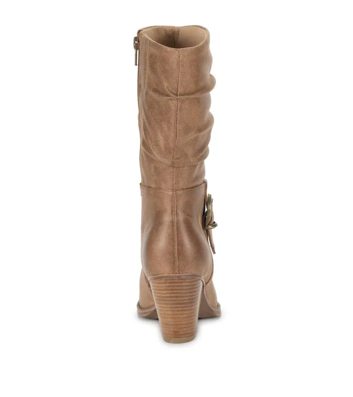 Women Cheyenne Mid Calf Boot Auburn Baretraps Knee High Boots