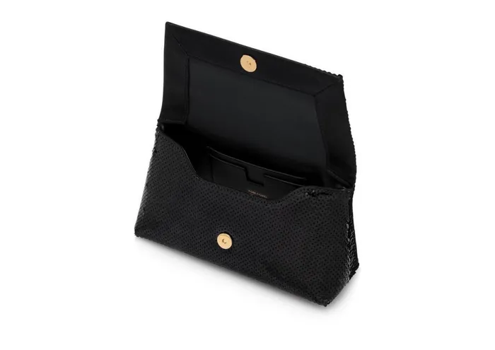 Women Clutches Tom Ford Sequin Embroidery Label Mini Chain Bag Black Women Clutches Tom Ford Sequin Embroidery Label Mini Chain Bag Black