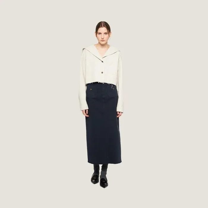 Women Coats And Jackets Miu Miu Drill Blouson Jacket Chalk White Women Coats And Jackets Miu Miu Drill Blouson Jacket Chalk White