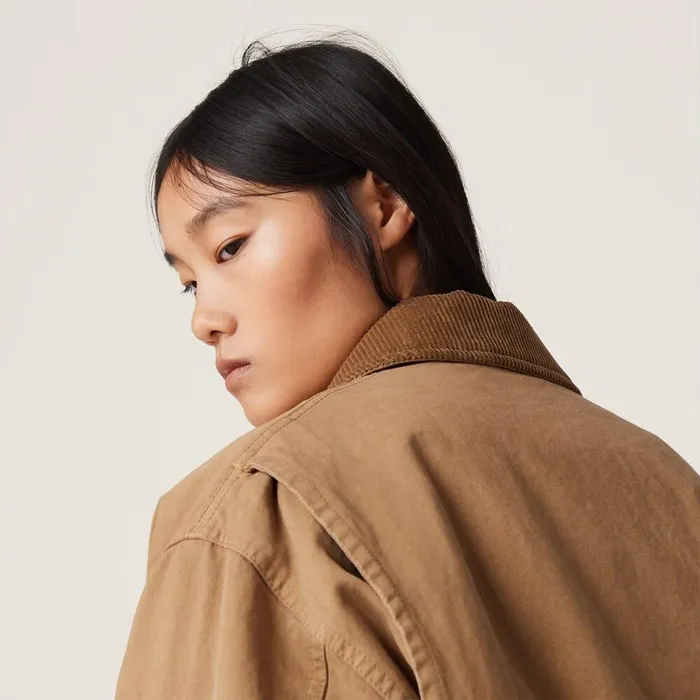 Women Coats And Jackets Miu Miu Garmentdyed Gabardine Blouson Jacket Cord Women Coats And Jackets Miu Miu Garmentdyed Gabardine Blouson Jacket Cord