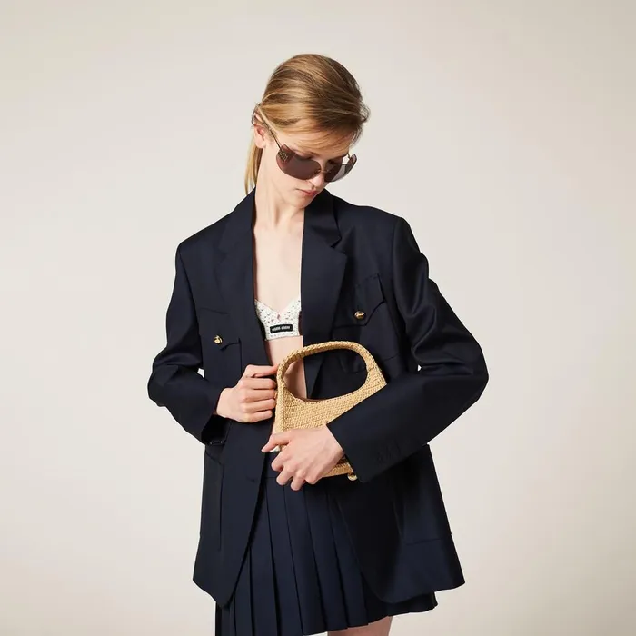 Women Coats And Jackets Miu Miu Singlebreasted Batavia Jacket Navy Women Coats And Jackets Miu Miu Singlebreasted Batavia Jacket Navy