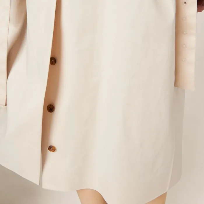 Women Coats And Jackets Miu Miu Singlebreasted Double Cotton Raincoat Natural Women Coats And Jackets Miu Miu Singlebreasted Double Cotton Raincoat Natural