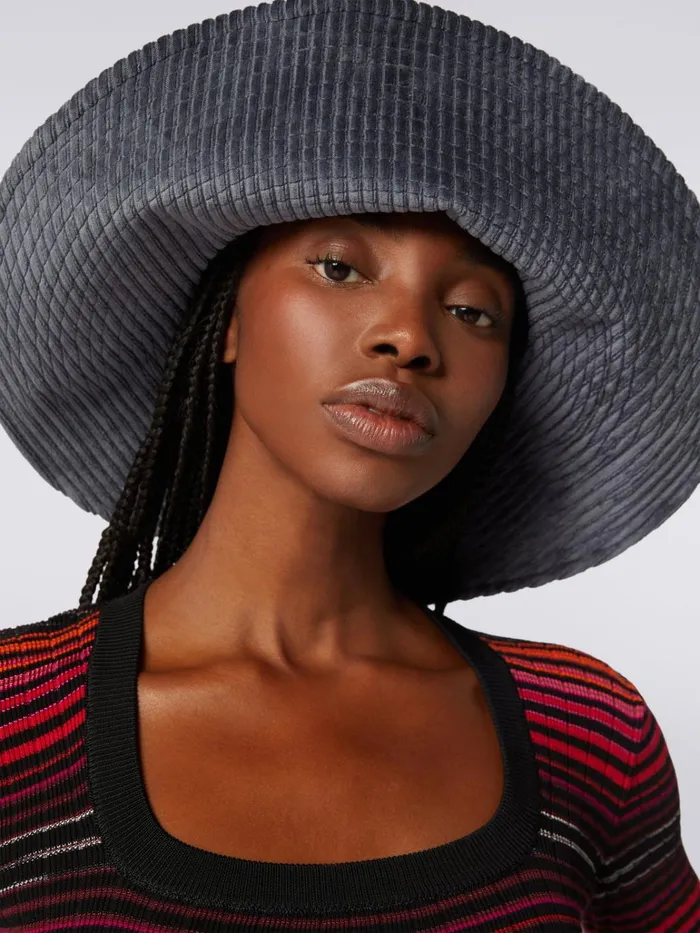 Women Cotton Blend WideBrimmed Hat Multicoloured Missoni Hats Women Cotton Blend WideBrimmed Hat Multicoloured Missoni Hats