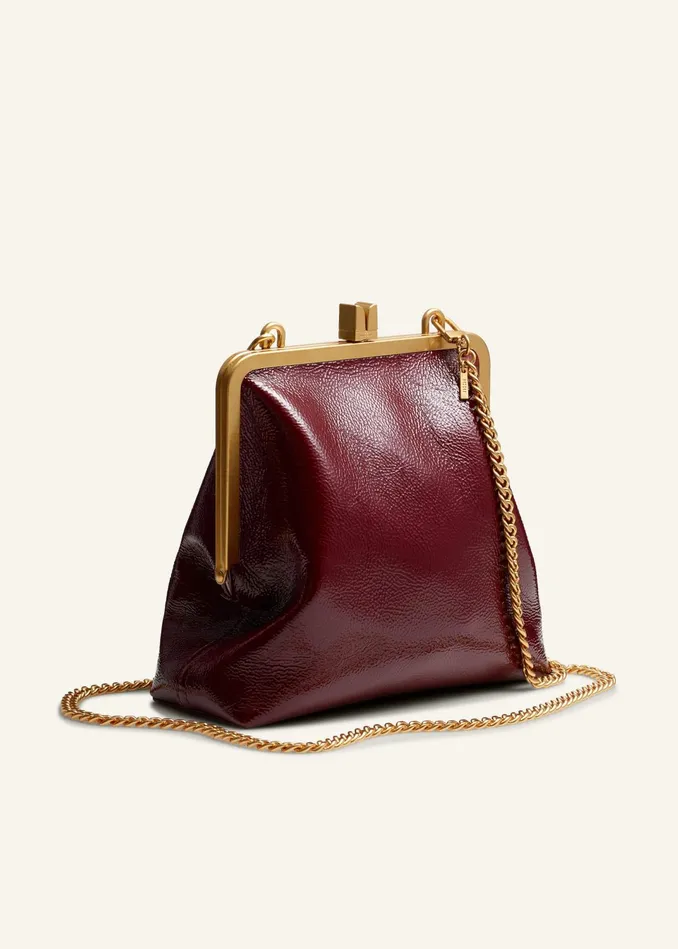 Women Crinkle Patent Bag Deep Merlot MEEM
