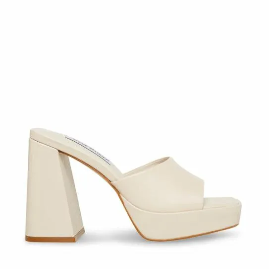 Women CRISTO BONE LEATHER Bone Leather Steve Madden Heels