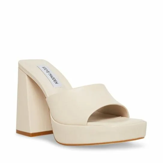 Women CRISTO BONE LEATHER Bone Leather Steve Madden Heels Women CRISTO BONE LEATHER Bone Leather Steve Madden Heels