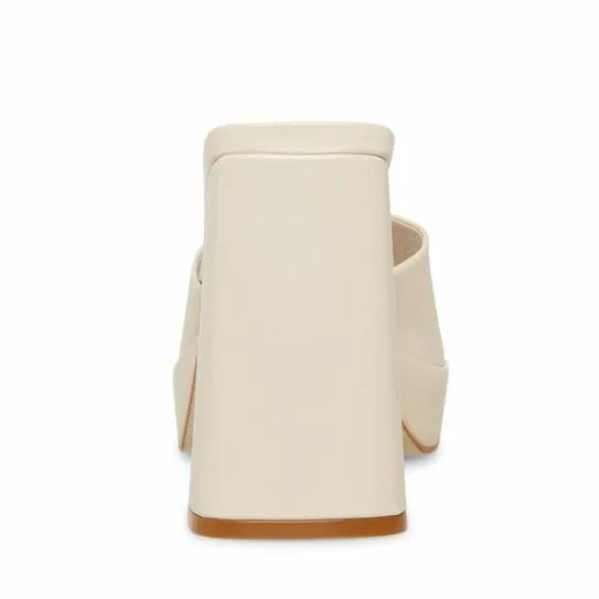Women CRISTO BONE LEATHER Bone Leather Steve Madden Heels Women CRISTO BONE LEATHER Bone Leather Steve Madden Heels